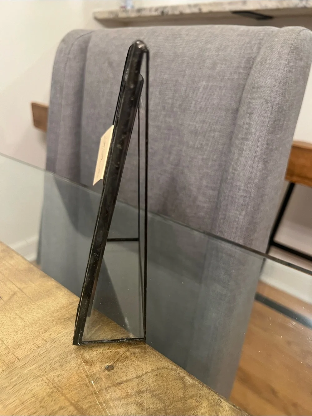 handcrafted vintage-style soldered glass picture frame by J. Devlin Glass Art
